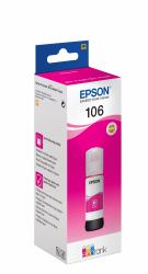 Epson 106 EcoTank Magenta ink bottle (Comp Epson 106 Ecotank Magenta Ink Bottle C13T00R340)