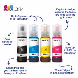 Epson 104 EcoTank Yellow ink bottle [WE] (Comp Epson T00P440 Yellow Ink Bottle 104 - UNBOXED)
