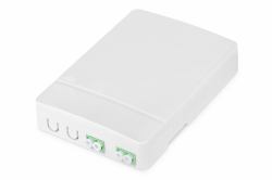 Digitus Carcasa FTTH con 2 acoplamientos LC/APC DX (FTTH ENCL +2XLC/APC DX COUPL - 2X LC[APC] DX ADAB SURFACE MOUNT)