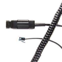 V7 BL-09+P cable telefónico 2 m Negro (HIS EQUIVALENT / PLX QD RJ9 / - PLX QD)