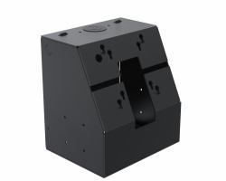 Ergonomic Solutions SpacePole Kiosk SPK110-02 accesorio para terminal de punto de venta Modulo central Negro Metal 75 x 75 mm 100 x 100 mm (KIOSK TOP MODULE - W:206 - )