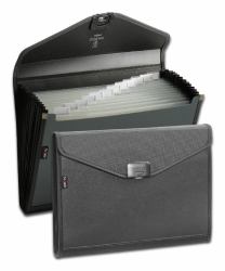 Snopake 15894 carpeta Metal, Vinilo, Polipropileno [PP] Carbón vegetal A4 (Snopake Zeon Organiser 13 part A4 Charcoal- 1 Organiser)