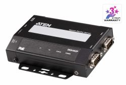 ATEN SN3402P servidor serie RS-232/422/485 (ATEN SN3402P - Device server - with PoE - 2 ports - RS-232, RS-422, RS-485, 100Mb LAN - desktop / wall / DIN rail mountable)