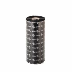 Zebra 2100 Wax nastro termico 600 m Nero (WAX RIBBON 156MMX600M 2100 HIGH - PERFORMANCE WAX 25MM CORE 10/BOX)