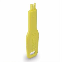 Lindy 47899 bloqueador de puerto Llave de bloqueador de puerto RJ-45 Amarillo Acrilonitrilo butadieno estireno [ABS] (RJ45 Port Blocker key, Yellow)