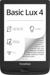 PocketBook Basic Lux 4 lectore de e-book Pantalla táctil 8 GB Wifi Negro (PocketBook Basic Lux 4 e-book reader 8 GB Wi-Fi - Ink Black)