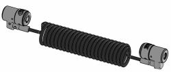 ClickSafe Dual Lock Curly - Cable Total cable length 1.7m - Warranty: 24M