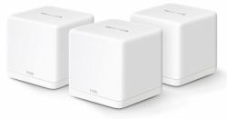 Mercusys HALO H1500X Doble banda [2,4 GHz / 5 GHz] Wi-Fi 6 [802.11ax] Blanco 3 Interno (Mercusys Halo H1500X AX1500 Whole Home Mesh Wi-Fi 6 System [3 Pack])