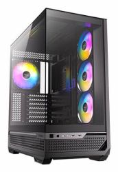 Antec C7 ARGB Midi Tower Negro (Antec Constellation C7 Mid Tower Gaming Case, 1 x USB Type-C / 2 x USB 3.0, Tempered Glass Front and Side Window Panel, Vertical Airflow, 4 x Pre-Installed ARGB LED ...