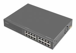 Digitus Inyector Gigabit Ethernet PoE+ de 8 puertos, 802.3bt, 250 W 