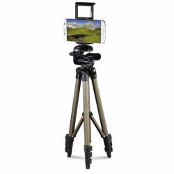 Hama Treppiedi per Foto, Smartphone, Tablet, testa 3D, altezza 36,5/106 cm (TRIPOD FOR SMARTPHONE/TABLET 106 3D)