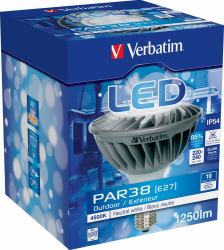 Verbatim PAR38 lámpara LED Blanco neutro 4500 K 19 W E27 (Verbatim LED OUTDOOR PAR38 E27 18.5W 4500K 1250lm)