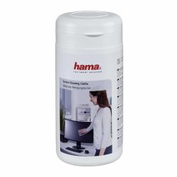 Hama 00113806 trapo para limpiar Vellón Blanco 100 pieza[s] (SCREEN CLEANING CLOTHS 100PCS TUB)