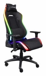 Trust GXT 719 Ruya Silla para videojuegos de PC Asiento acolchado Negro (Trust GXT719 RUYA RGB GAMING CHAIR BLK)