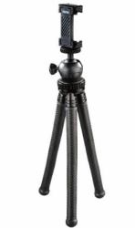 Hama Mini Treppiedi con gambe a snodo per Smartphone, Gopro e fotocamera, 27 cm, nero (FLEXPRO TRIPOD 27CM BLACK 3IN1)