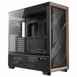 Antec FLUX PRO EUV Full Tower Negro, Madera (Antec Flux PRO Full Tower Gaming Case, 1 x USB Type-C / 2 x USB 3.0, Tempered Glass Side Window Panel, Multi-Directional Vent Design, 6 x Pre-Installed ...