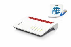 FRITZ! Box 4050 router inalámbrico Gigabit Ethernet Doble banda [2,4 GHz / 5 GHz] Negro, Blanco 