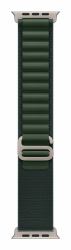 Apple MXMV3ZM/A Accesorios para dispositivos vestibles inteligentes Grupo de rock Verde Poliéster, Spandex, Titanio (-APPLEWATCH 49 DARK GREEN N TI ALP M)