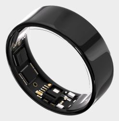 Ultrahuman Ring AIR No Anillo inteligente rastreador de actividad Negro (Ring Air Aster Black Size 14)