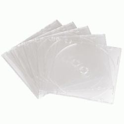 Hama CD Slim Empty Box, pack 10, transparent 1 discs (SLIM CD JEWEL CASE 10 PACK CLEAR)