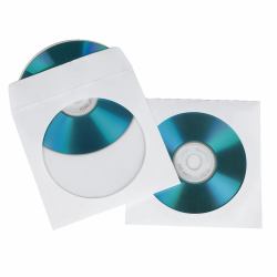 Hama CD Paper Sleeves, white, 100 pcs/Pack 1 discos Blanco (DISC PROTECTIVE PAPER SLEEVE 100PCS)