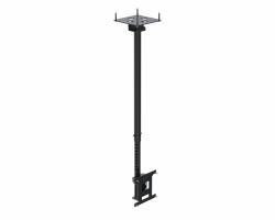 Ergonomic Solutions SpacePole Digital Signage CT2210AA-02 soporte para pantalla de señalización 139,7 cm [55"] Negro (TELESCOPIC CEILING MOUNT<43)