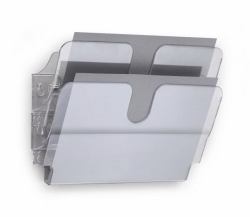 Durable FLEXIPLUS estantería para libros 2 estanterías Transparente (Durable FLEXIPLUS 2 A4 Landscape Clear)