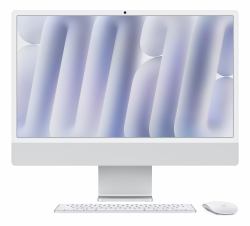 Apple iMac Apple M M4 59,7 cm [23.5"] 4480 x 2520 Pixeles PC todo en uno 16 GB 1 TB SSD macOS Sequoia Wi-Fi 6E [802.11ax] Plata (IMAC 24 M4 8/8/16 16GB 1TB - GE STD MM K - SILVER)