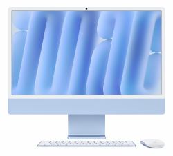 Apple iMac Apple M M4 59,7 cm [23.5"] 4480 x 2520 Pixeles PC todo en uno 16 GB 256 GB SSD macOS Sequoia Wi-Fi 6E [802.11ax] Azul (IMAC 24 M4 8/8/16 16GB 256GB - OE STD MM K+NUM -BLUE)
