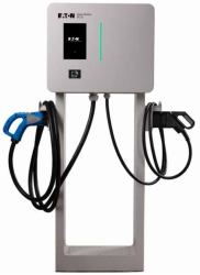 Eaton Green Motion DC 22 Blanco Acero inoxidable Piso 3 Pantalla incorporada 25,4 cm [10"] (GMDC 22kW DC charger CCS CHAdeMO 4G RFID)