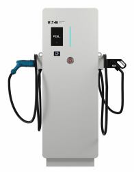 Eaton Green Motion DC 66 Blanco Acero inoxidable Piso 3 Pantalla incorporada (GMDC 66kW DC charger CCS CHAdeMO Eth RFI)