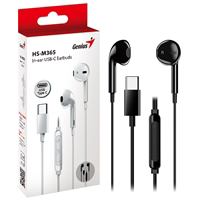Genius Computer Technology Genius HS-M365B USB-C In-Ear Wired Earbuds with In-Line Microphone and...