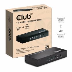 CLUB3D Splitter de 1 a 4 HDMI™ 4K120Hz (1 To 4 Hdmi Splitter 4K120Hz - Warranty: 12M)