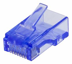 Deltaco MD-116 conector RJ-45 Azul, Transparente (DELTACO MD-116 - netvÃ¦rk-konnektor - g)