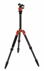 Rollei Compact Traveler No. 1 Carbon tripode Digitales / cámaras de película 3 pata[s] Negro, Naranja (Rollei Selfie Stick 4 Me selfie-stang)