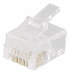 Deltaco MD-2A conector RJ-12 Transparente (DELTACO telefon-konnektor - gennemsigt)