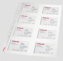 Esselte 78930 protector de hojas Polipropileno [PP] (Visitkortlomme 105my PP klar 8rum A4[1)