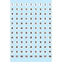 HERMA Numbers 8mm 1-540 paper white black 5 sh. etiqueta autoadhesiva Blanco (HERMA - dekorationsklÃ¦bemiddel - numre)