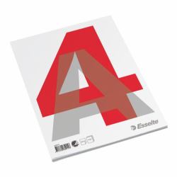 Esselte Glued Pad A4 cuaderno y block 100 hojas Gris, Rojo, Blanco (Esselte - pude - A4 - 100 ark)