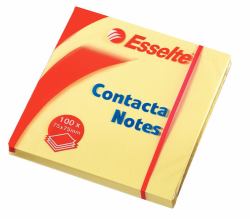 Esselte 83003 nota autoadhesiva Plaza Amarillo 100 hojas Autoadhesivo (Esselte Contacta Notes 75x75 mm gul)