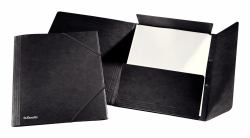 Esselte 623402 carpeta Caja de cartón Negro A4 (Folder A4 3-Flap Blk25 **25-pa)