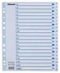 Esselte 100149 lengüeta de índice Polipropileno [PP] Blanco (Esselte Register PP A4 Maxi A-Ã hvid)