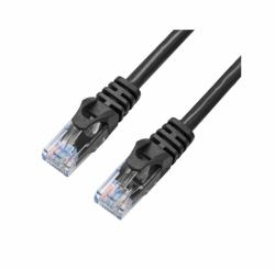 x-shield XS-CAT6-UUTP-BLK-1M cable de red Negro U/UTP [UTP] 