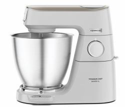 Kenwood Titanium Chef Baker XL KVL65.001WH Batidora de varillas 1200 W Plata, Blanco (Kenwood Titanium Chef)