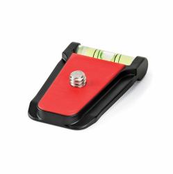 Joby QR Plate 3K cabeza de tripode Negro, Rojo Acrilonitrilo butadieno estireno [ABS], Acero inoxidable, Elastómero termoplástico [TPE] 1/4" (Joby QR Plate 3K - plade med hurtigudl)