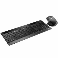 Rapoo 9900M teclado Ratón incluido Universal RF Wireless + Bluetooth Nórdico Negro 