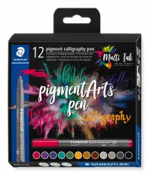 Staedtler Pigment Arts Calligraphy Pen rotulador Multicolor 12 pieza[s] (STAEDTLER 375 - fiberspidspen - callig)
