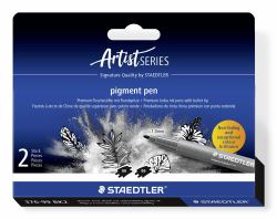 Staedtler Pigment Arts Intensiv Pen rotulador Negro 2 pieza[s] (STAEDTLER MultiInk Pigment Arts intens)