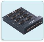 Moxa DB62[M] - 8 x DB9[M] RS-232 Connection Box serie de caja de interruptor (OPT8-M9 - OPT8-M9, DB62M -<gt/> DB9M x - 8 OPT8-M9 - Warranty: 24M)