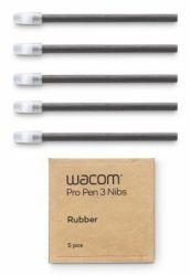 Wacom ACK253010Z accessorio per tablet grafico Pennino (WACOM Pro Pen 3 Rubber Nibs 5-pk)